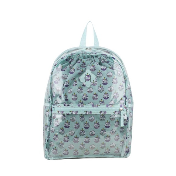 Mint Green Owl Print Backpack - Picture 1 of 5